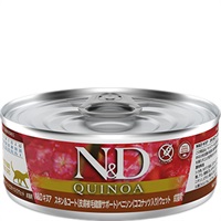 N＆D キヌア スキン＆コート（皮膚被毛健康サポート） ベニソン（ココナッツ入り） ウェット 成猫用 80g