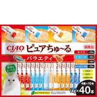 チャオ ピュアちゅ～る バラエティ  14g×40本［ちゅーる］