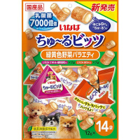 いなば ちゅ～るビッツ 緑黄色野菜バラエティ 12g×14個 ［ちゅーる］