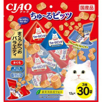 チャオ ちゅ～るビッツ まぐろ・かつおバラエティ 12g×30袋 ［ちゅーる］