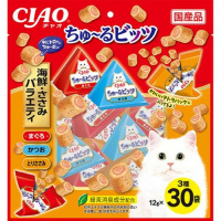チャオ ちゅ～るビッツ 海鮮・ささみバラエティ 12g×30袋 ［ちゅーる］