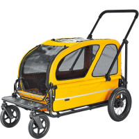 【送料無料】【正規品】エアバギー ～ドッグカート キャリッジ+ルーフ スマイルイエロー ［Air Buggy for Dog～CARRIAGE］