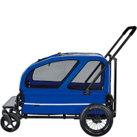 【送料無料】【正規品】エアバギー ～ドッグカート キャリッジ+ルーフ ロイヤルブルー ［Air Buggy for Dog～CARRIAGE］