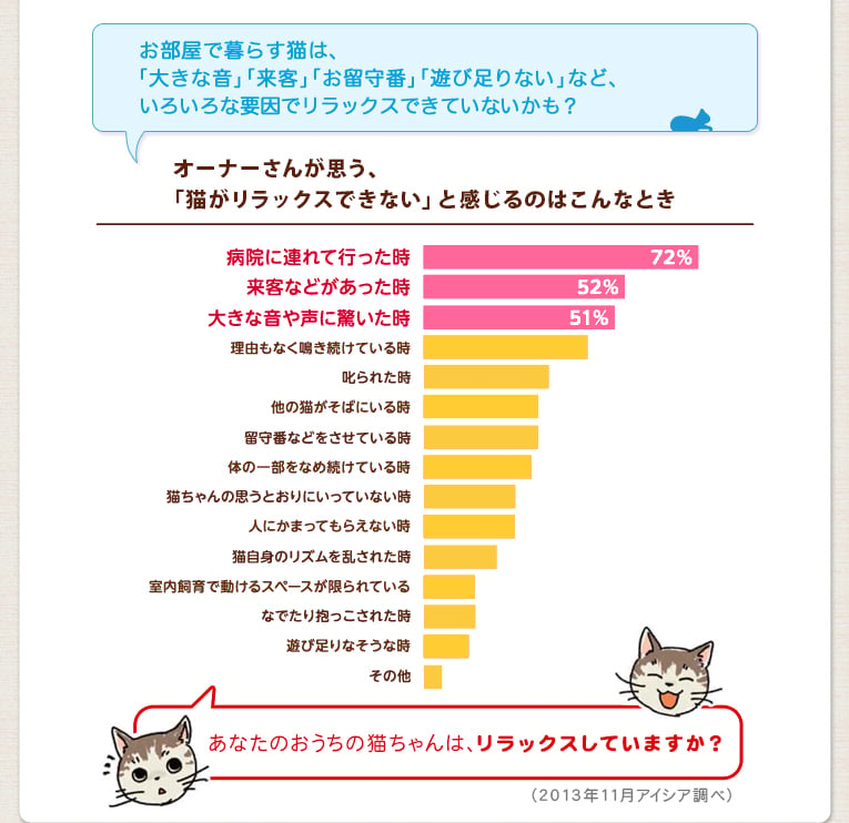 猫がリラックスできていないと感じるとき