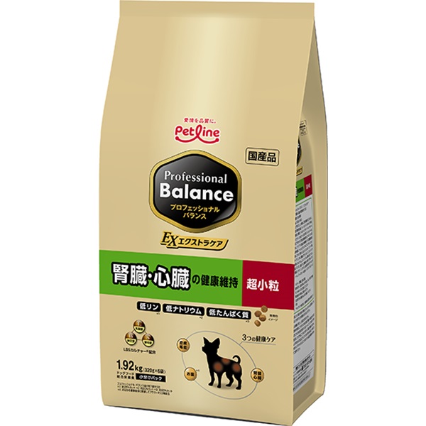 プロフェッショナル・バランス エクストラケア 超小粒 腎臓・心臓の健康維持 1.92kg（320g×6袋）