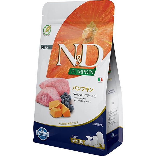 N＆D パンプキン ラム（ブルーベリー入り） 子犬用 800g