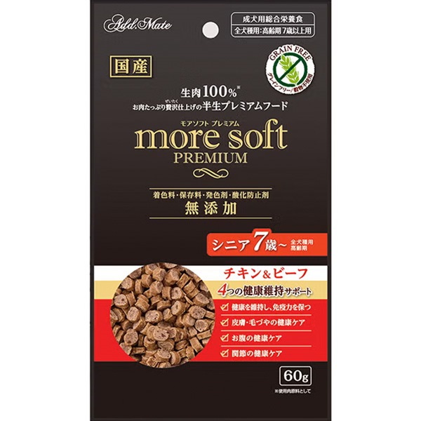 モアソフト プレミアム チキン＆ビーフ シニア 60g