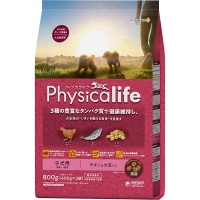【あす宅】Physicalife（フィジカライフ） 子犬用 離乳～1歳頃 チキン＆大豆入り 800g