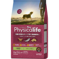 【あす宅】Physicalife（フィジカライフ） シニア犬用 10歳頃～ チキン＆大豆入り 2kg