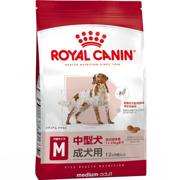 ロイヤルカナン サイズ ヘルス ニュートリション ミディアム アダルト 4kg