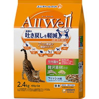 All Well 室内猫用 贅沢素材入り フィッシュ味 天然小魚とささみフリーズドライ入り 2.4kg