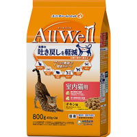 All Well 室内猫用 チキン味 挽き小魚とささみフリーズドライパウダー入り 800g