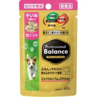 プロフェッショナル・バランス パウチ 1歳まで 子いぬ用 鶏ささみ 40g×12コ