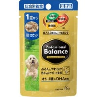 プロフェッショナル・バランス パウチ 1歳から 成犬用 鶏ささみ 40g×12コ