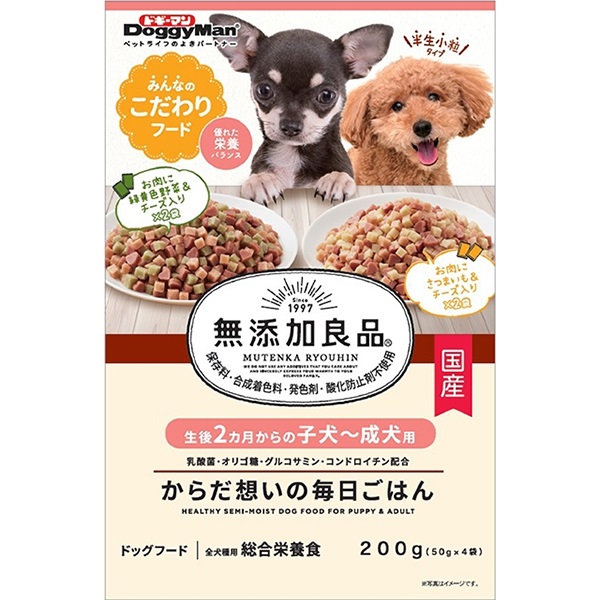 無添加良品 からだ想いの毎日ごはん 子犬～成犬用 200g