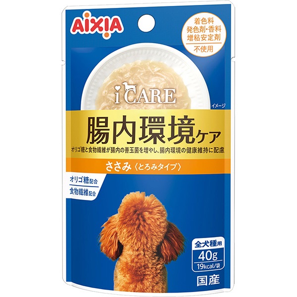 i CARE（アイケア） ドッグ 腸内環境ケア ささみ とろみタイプ 40g×12コ