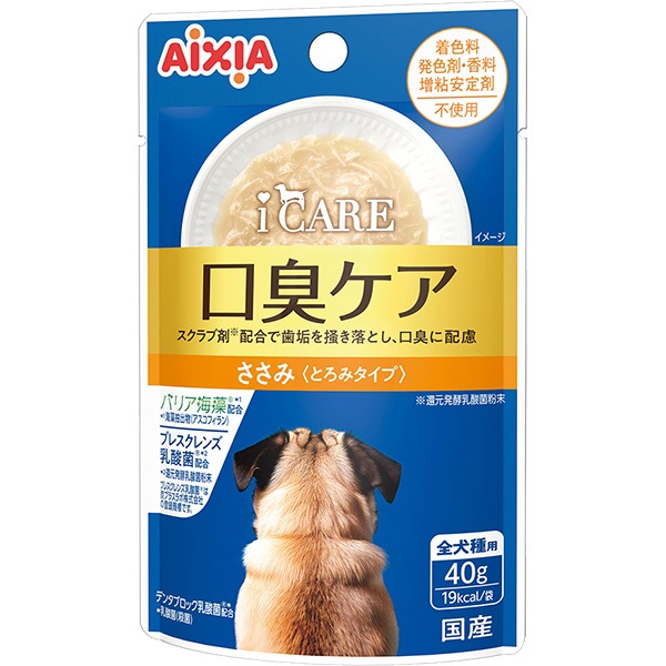 i CARE（アイケア） ドッグ 口臭ケア ささみ とろみタイプ 40g×12コ
