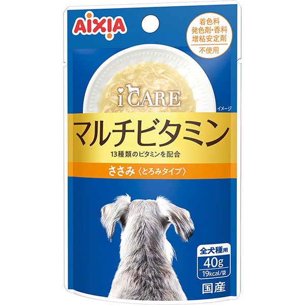 i CARE（アイケア） ドッグ マルチビタミン ささみ とろみタイプ 40g×12コ