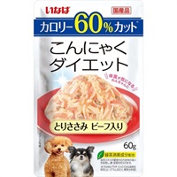 いなば こんにゃくダイエット とりささみ ビーフ入り 60g×16コ