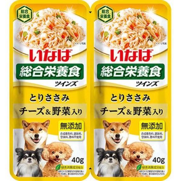 いなば ツインズ とりささみ チーズ・野菜入り 80g（40g×2）×12コ