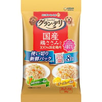 グラン・デリ パウチ 国産鶏ささみ入り ほぐし 使い切り新鮮パック 緑黄色野菜入り＆チーズ入り 20g×8袋