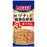 いなば ツナと緑黄色野菜 まぐろ味 40g×3袋