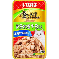 金のだし パウチ まぐろ・かつお サーモン入り 40g×16コ