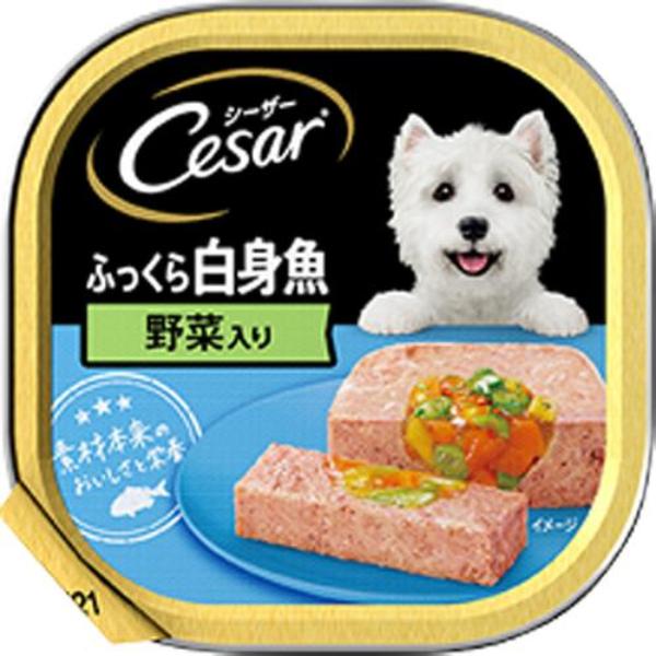 【あす宅】シーザー ふっくら白身魚 野菜入り ふわふわローフタイプ 100g×24コ