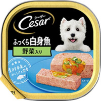 【あす宅】シーザー ふっくら白身魚 野菜入り ふわふわローフタイプ 100g×24コ