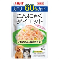 いなば こんにゃくダイエット とりささみ＆緑黄色野菜 60g×16コ