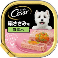 【あす宅】シーザー 絹ささみ味 野菜入り ふわふわローフタイプ 100g×24コ