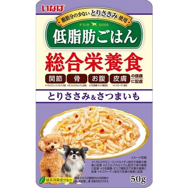 いなば 低脂肪ごはん とりささみ＆さつまいも 50g×16コ