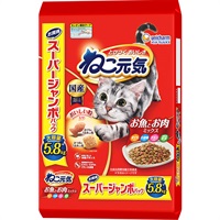 【あす宅】ねこ元気 お魚とお肉ミックス まぐろ・白身魚・チキン・緑黄色野菜入り 5.8kg