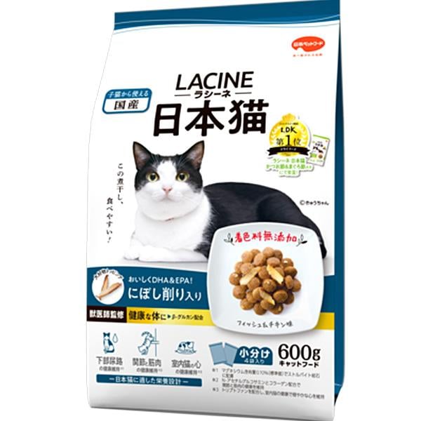 ラシーネ 日本猫 にぼし削り入り 600g（150g×4袋入）