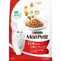 【あす宅】モンプチ バッグ 15歳 5種のブレンド 600g