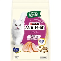 【あす宅】モンプチ バッグ ナチュラル 毛玉ケア お魚入りチキン 500g