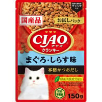 チャオ クランキー お試しパック まぐろ・しらす味 150g