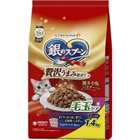銀のスプーン ドライ 贅沢うまみ仕立て 毛玉ケア まぐろ・かつお・煮干し・白身魚・しらす入り 1.4kg