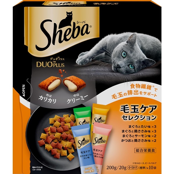 おいしく食べて毛玉スッキリ。食物繊維の配合で毛玉の排出をサポート。＜総合栄養食＞【保証分析値】タンパク質：30.0％以上、脂質：17.0％以上、粗繊維：8.0％以下、灰分：10.0％以下、水分：12.