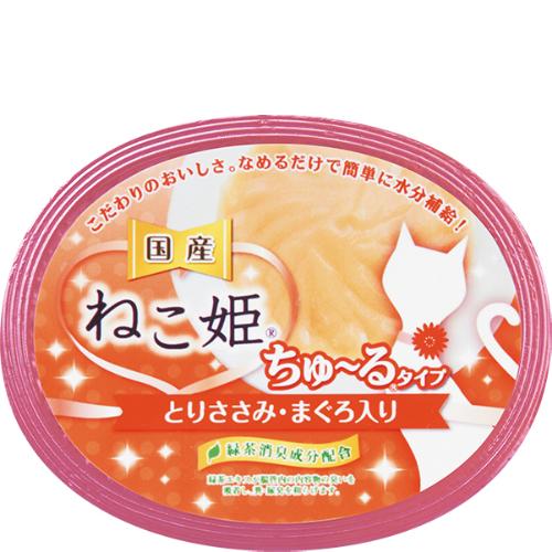 ねこ姫カップ ちゅ～るタイプ とりささみ・まぐろ入り 60g×6コ [ちゅー