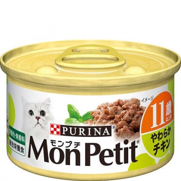 【あす宅】モンプチ 缶 11歳以上用 やわらかチキン 85g×24缶