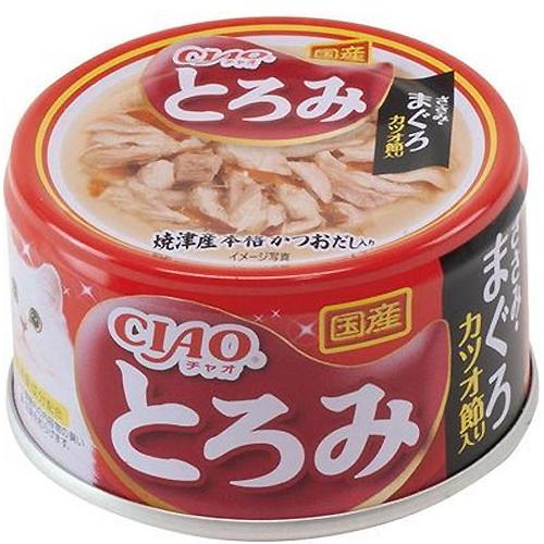 いなば チャオ とろみ ささみ・まぐろ カツオ節入り 80g×24缶