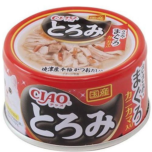 いなば チャオ とろみ ささみ・まぐろ カニカマ入り 80g×24缶