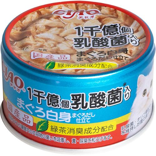 チャオ 1千億個乳酸菌入り まぐろ白身 まぐろだし仕立て 85g×24缶