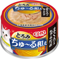 チャオ とろみ ちゅ～る和え まぐろ＆ちゅ～るかつお 80g×24缶 ［ちゅーる］