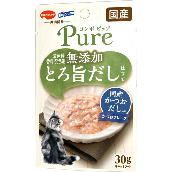 コンボ ピュア キャット パウチ かつお・国産かつおだし入り 30g×12コ