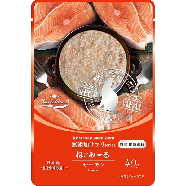 ねこみ～る 無添加サプリseries SuppleValue5 胃腸健康維持 サーモン 40g×14コ