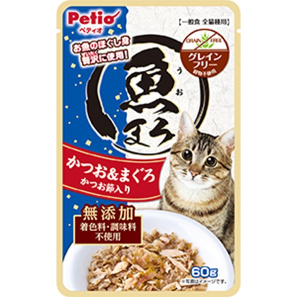 魚まろ かつお＆まぐろ かつお節入り 60g×8コ