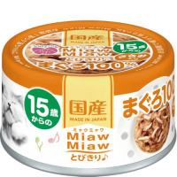 15歳からのMiawMiawとびきりまぐろ ささみ入りまぐろ 60g×24缶 [ミャウミャウ]