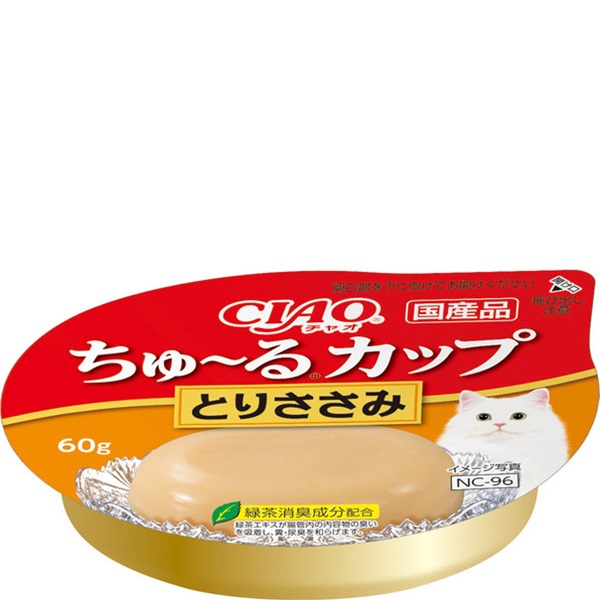 チャオ ちゅ～るカップ とりささみ 60g×6コ ［ちゅーる］